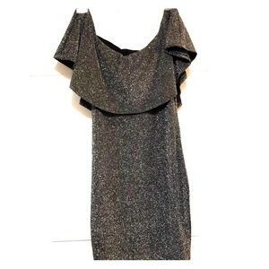 Silver and black dress